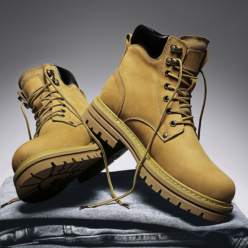 Pigskin boots